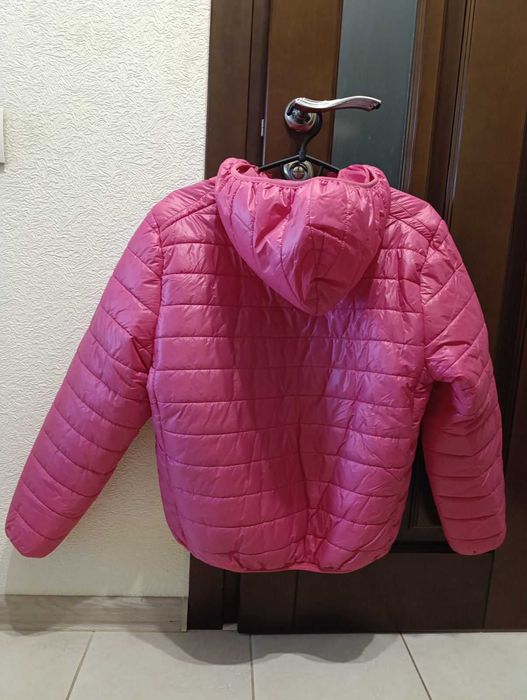 Куртка жіноча рожева з капюшоном р. 2XL