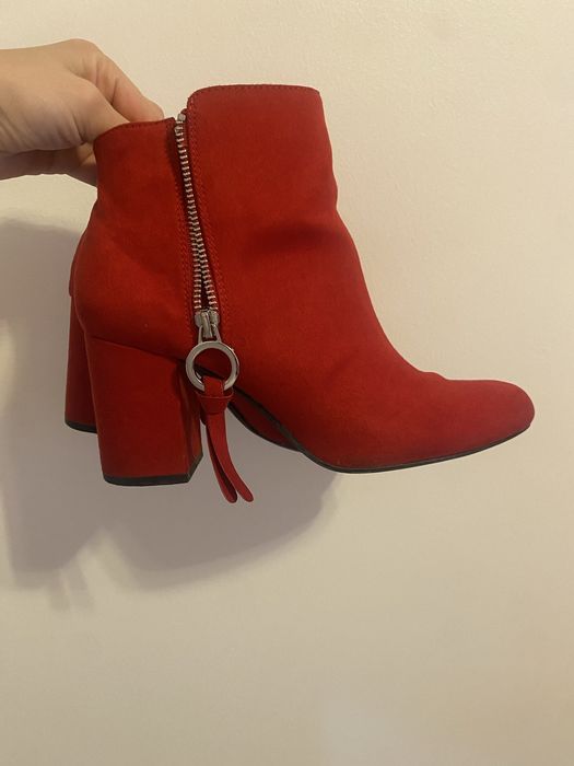 Botas salto alto vermelhas n 39