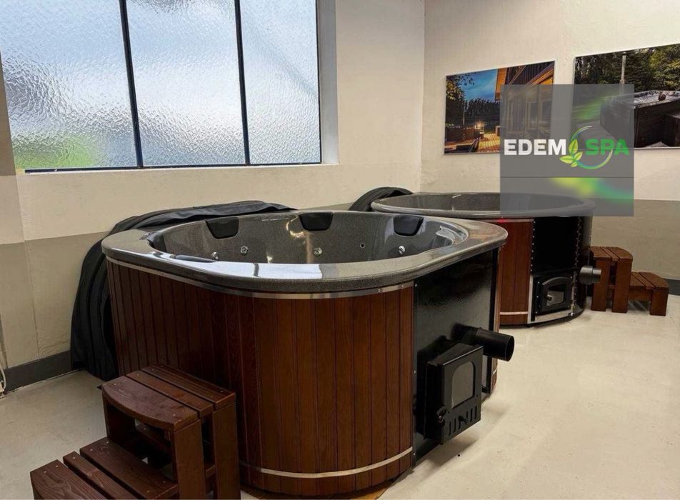 Спа купель с джакузи! Чан на дровах! Уличное джакузи! Виробник!