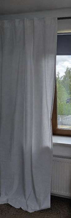 Ikea komplet 2 szt zasłony bawełniane 142 cm x 250 cm