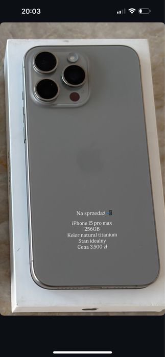 Iphone 15pro max titanium