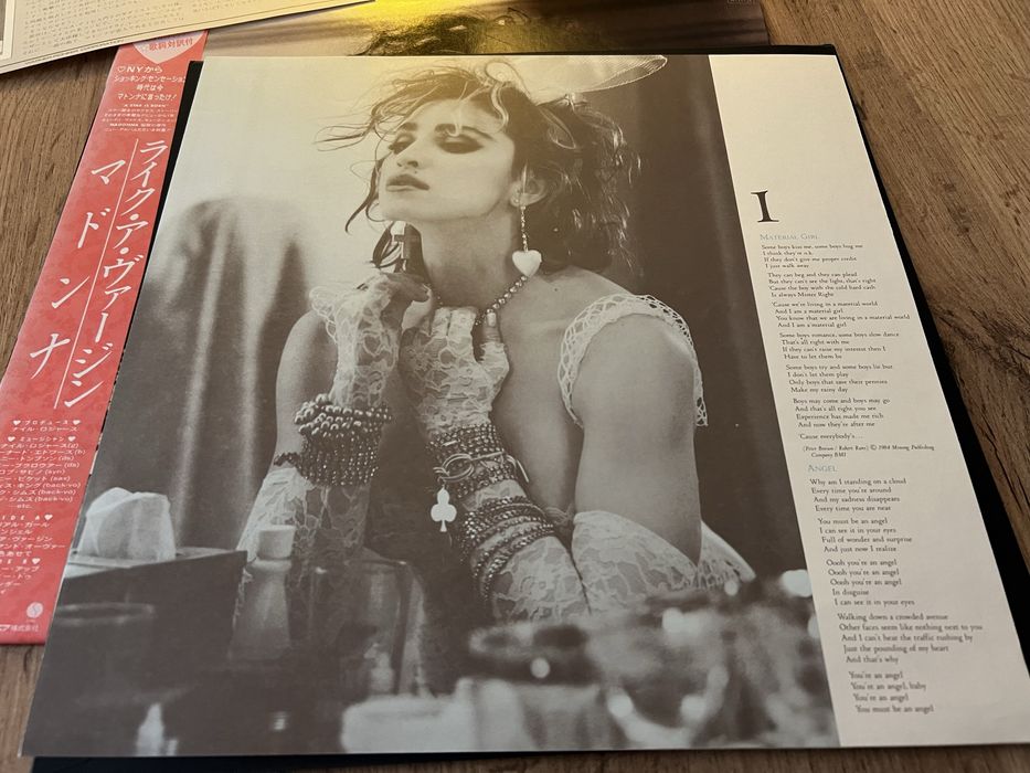 Madonna Like a Virgin Winyl LP Japan  Warner Pioneer 1984