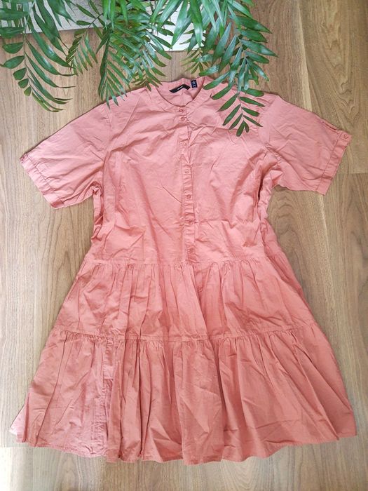 Sukienka plus size 100% bawełna organiczna rozmiar 48-50 midi