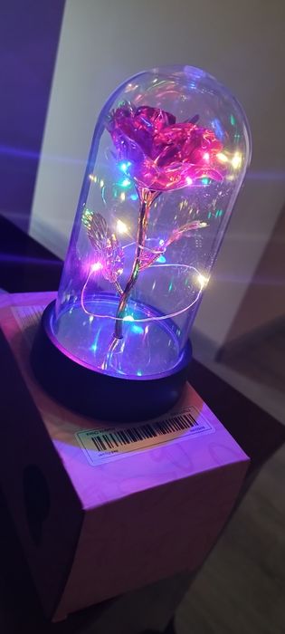 Продам Троянду(розу) в колбі з підсвіткою