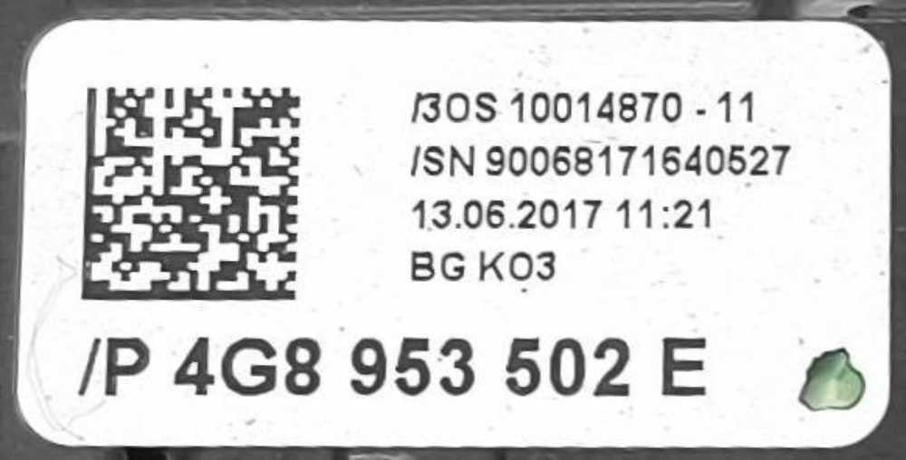 Manípulo de Luzes 4G8953502E - AUDI A6 C7