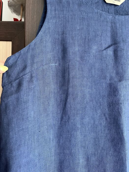 Lniana włoska sukienka