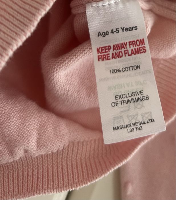 2 bawełniane sweterki dziewczęce Matalan