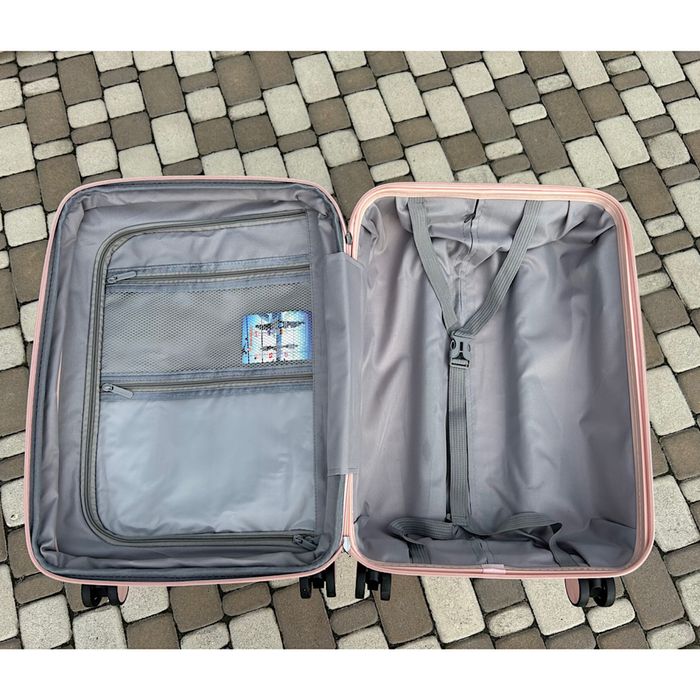 Валіза поліпропілен MSB PP010 зелена з кейсом чемодан