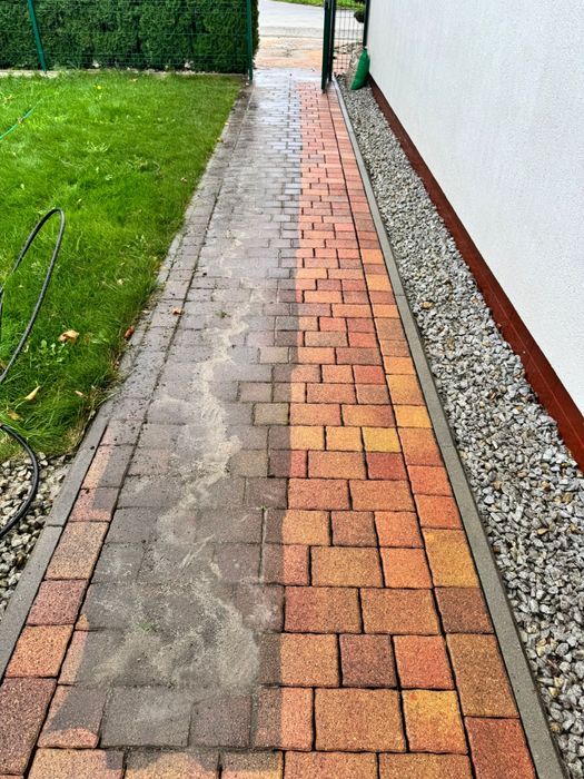 Mycie czyszczenie kostki brukowej i elewacji