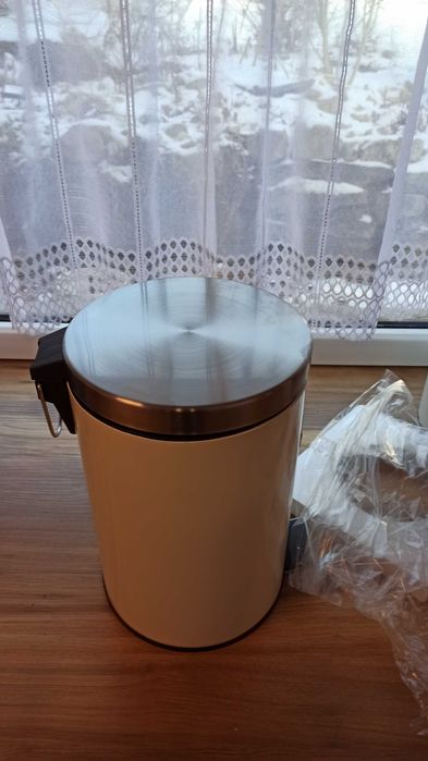 Kosz na śmieci 12 l kolor ecru