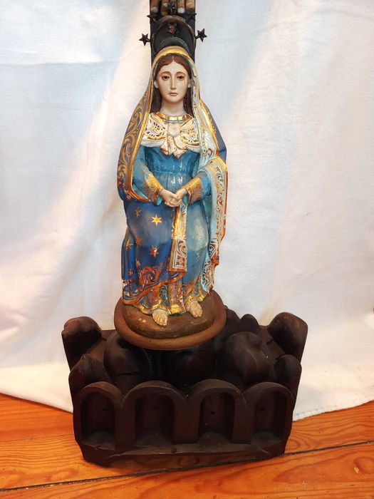 Crucifixo Pau Santo Grande Dimensão Séc XIX