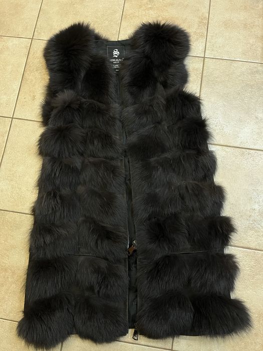 Жилетка з пісця хутряна ідеальний стан