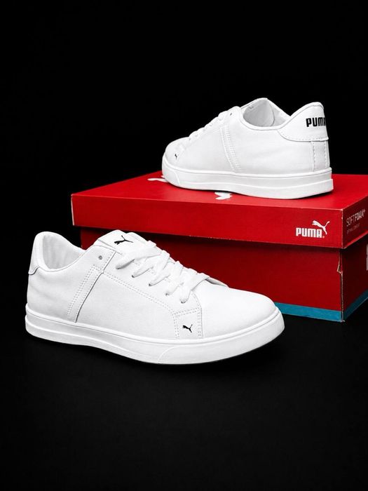 Puma мужские топ качество Недорогие мужськие кросовки на осень Повседневные обычные кросовки кожаные пума