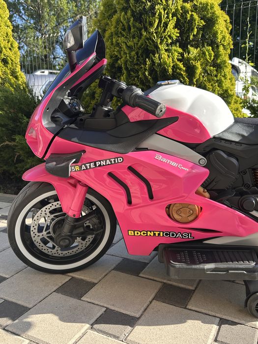 Дитячий мотоцикл M 5056EL-8, Ducati, шкіряне сидіння