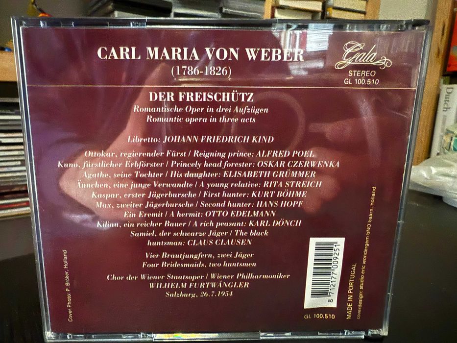 Weber – Der Freischütz – Grümmer, Hopf, Streich, Böhme – Furtwängler