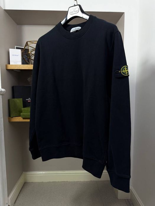 Stone island світшот класичний чорний новий