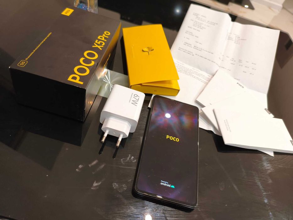 Telefon POCO X5 PRO 5G Black 8GB RAM 256GB ROM Cały kpl + Faktura 108Mpx