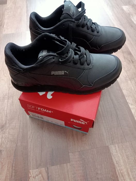 Czarne buty Puma St Runner V2 L Jr 36