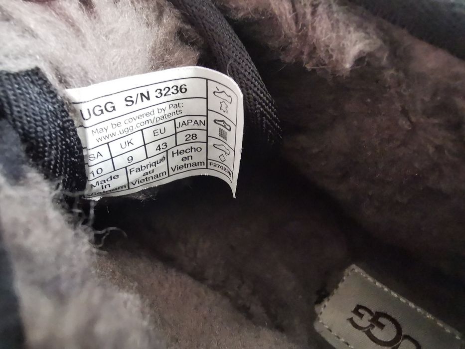 Ugg Australia Neumel skórzane ocieplane trzewiki 43