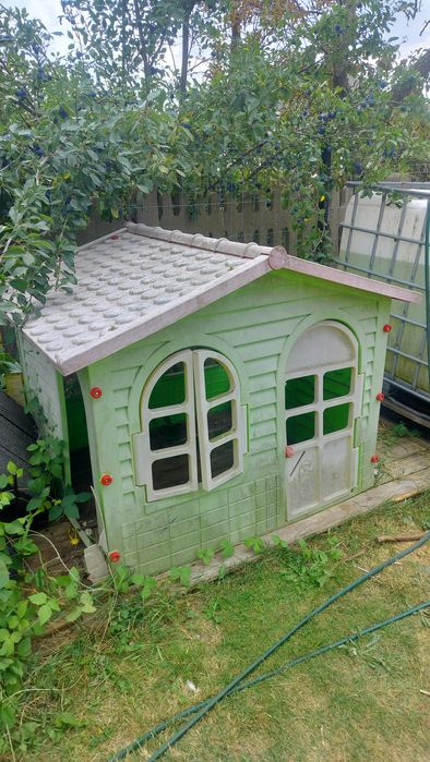 Domek ogrodowy plastikowy duży do ogrodu na plac zabaw