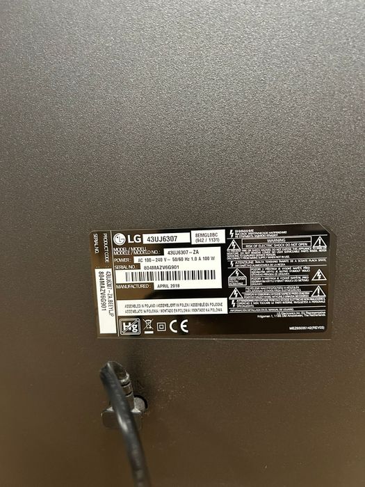 Telewizor LG 43uj6307 Sprawny 100%