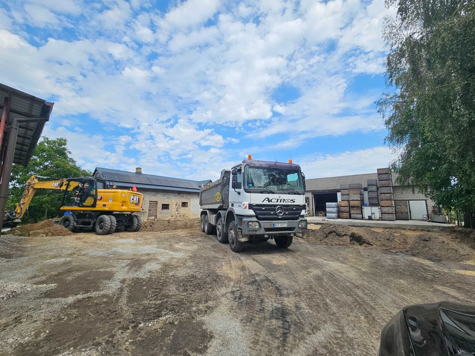 Żużel szlaka na drogę z transportem 17 m3 4 ośka lub 30 m3 patelnia
