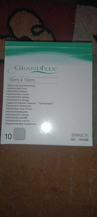 GRANUFLEX 10x10 (opatrunek hydrokoloidowy) - 9 sztuk