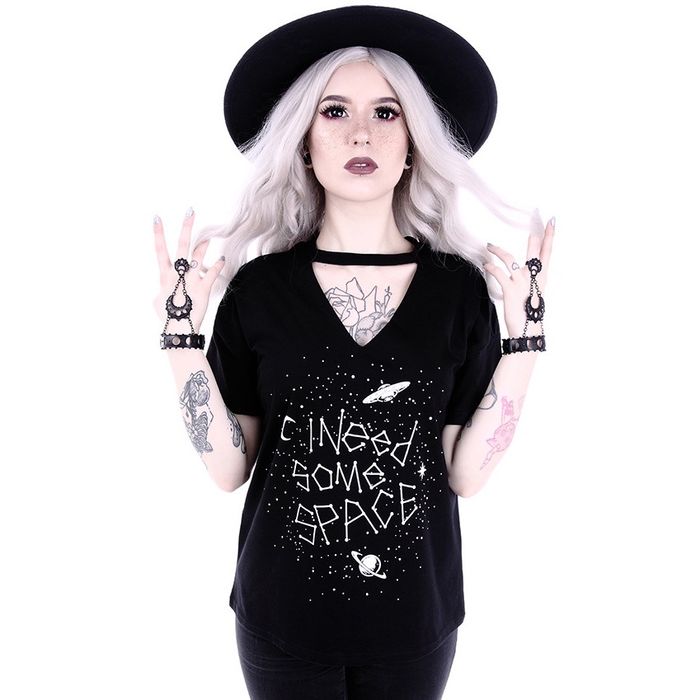 T-Shirt Dark Desire Preta em algodão - estilo gótico punk (NOVA!)