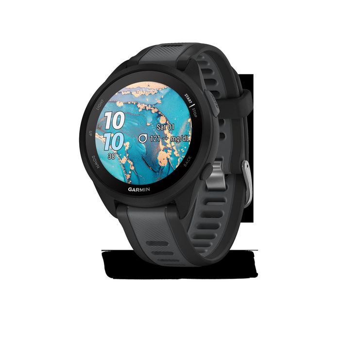 Relógio conectado gps de running garmin forerunner 165 preto/cinzento
