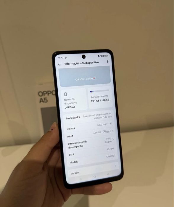 OPPO A5 6GB/128GB - Como Novo + Garantia