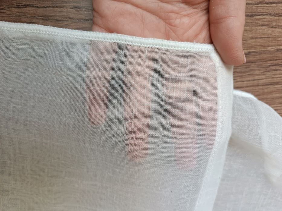 Тюль,занавески белые 4 шт с лентой и крючками высота 2.30 м