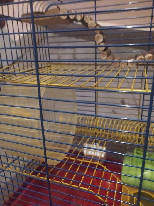 Дешево! Триярусна обладнана клітка "Природа" для гризунів
