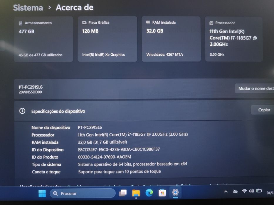 Lenovo Think Pad i7 32gb RAM 512ssd - Touch