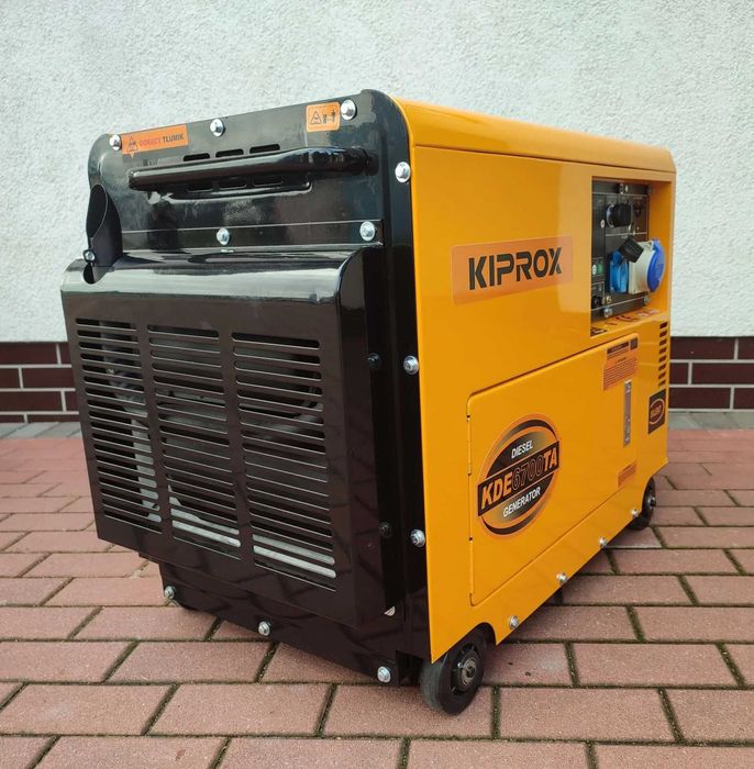 Agregat prądotwórczy 5,0 kW Kiprox KDE6700TADiesel, Wyciszony, AVR