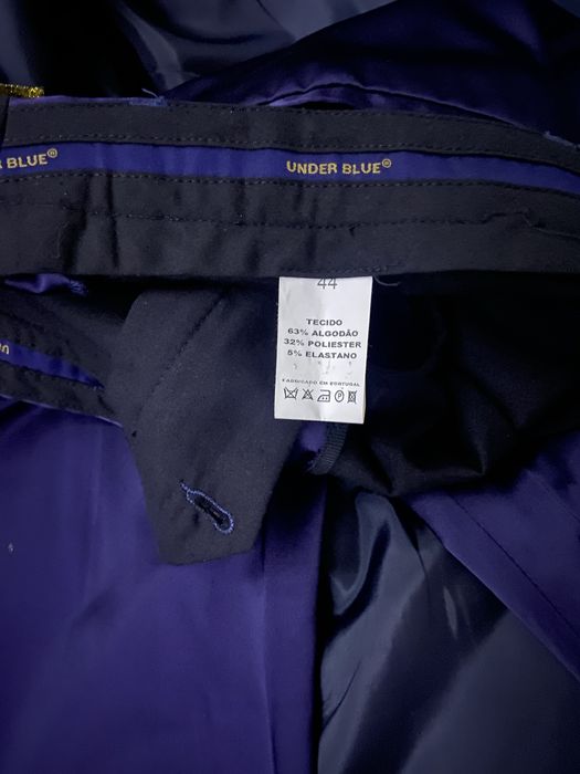 Fato Under Blue gold line