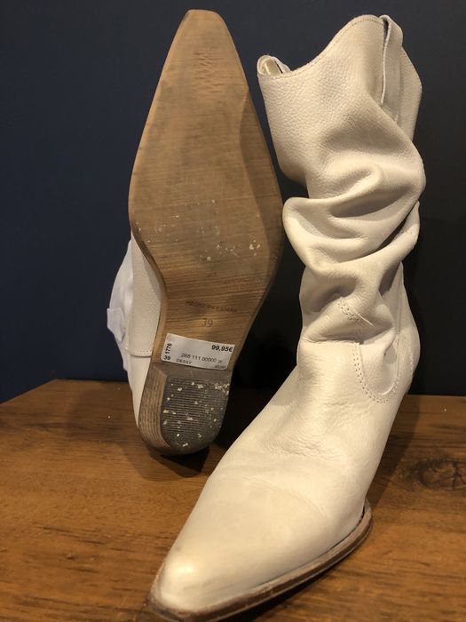 Kowbojki- skórzane- hiszpańskie r39 TANIO