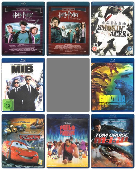 Оригінальні імпортні Blu-ray диски без перекладу