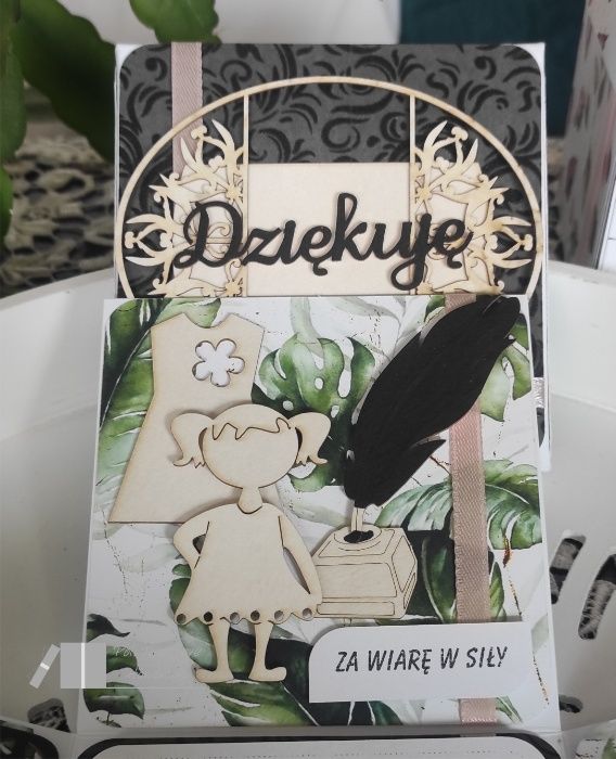 Podziękowanie dla Rodziców, ślub, Para Młoda, prezent, kartka, pudełko