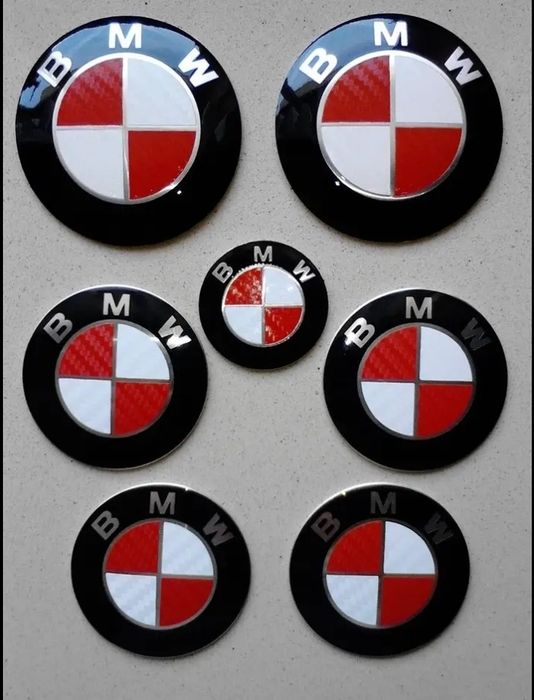 Kit símbolos BMW carbono