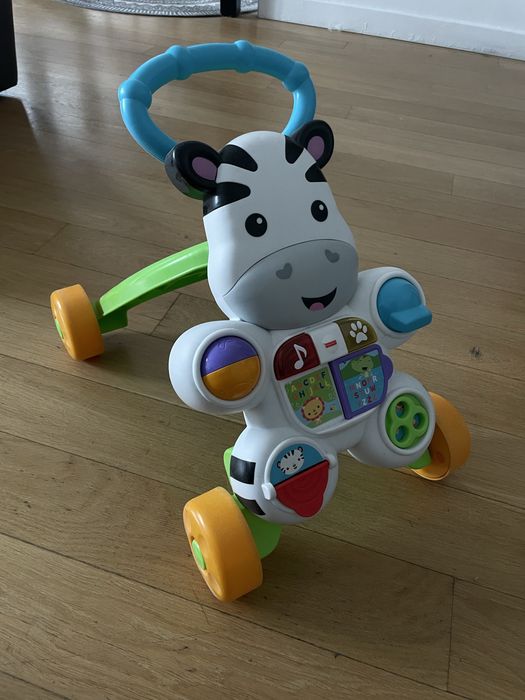 Chodzik pchacz Fisher Price Zebra  Interaktywny i edukacyjny