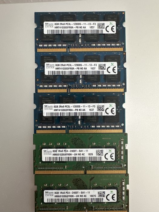 Pamięć RAM 8GB ddr3-ddr4