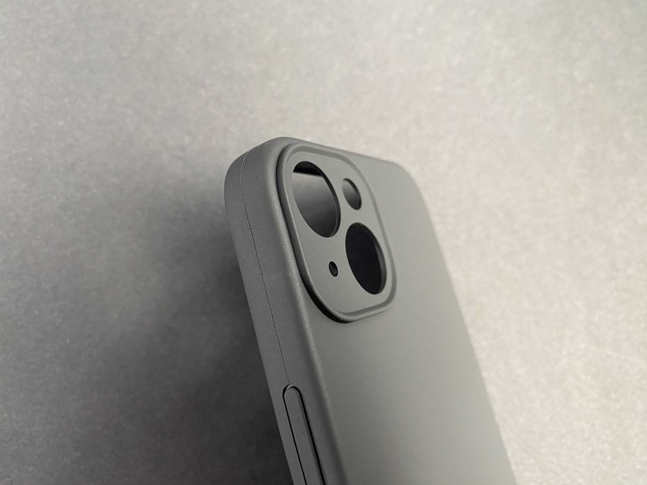Etui do Apple iPhone 14 Silicone Case (сzarne) + szkło hartowane 9H 9D