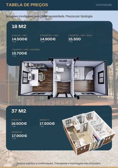 Casas Modulares Personalizáveis Cozyhouse | Financiamento | Instalação | Licenciamento | Certificações UE