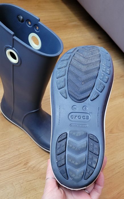 Чоботи Crocs жіночі чоботи з полімеру крослайт W6т