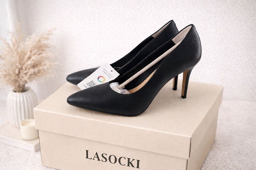 Eleganckie szpilki LASOCKI 37 – czarne, klasyka