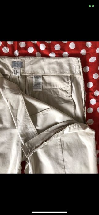 Beżowe dopasowane spodnie h&m 42/ 44