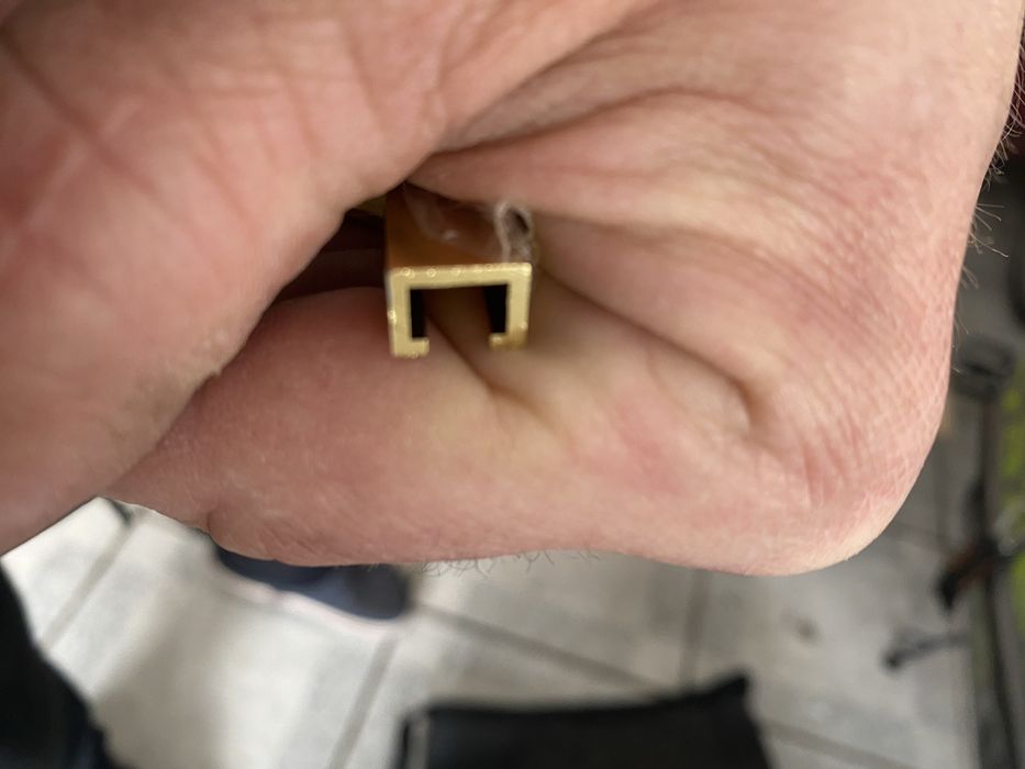 Listwa dekor x4 złota ozdobna profil metalowy pasek panel cerfix 93241