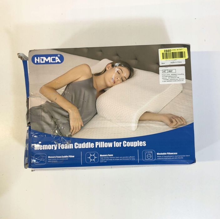 HOMCA Ergonomiczna Poduszka z Pianki Memory Wsparcie dla Szyi i Ramion
