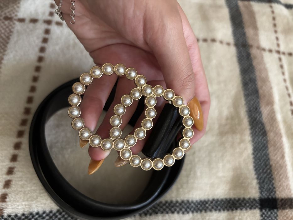 Pasek z perełkami h&m