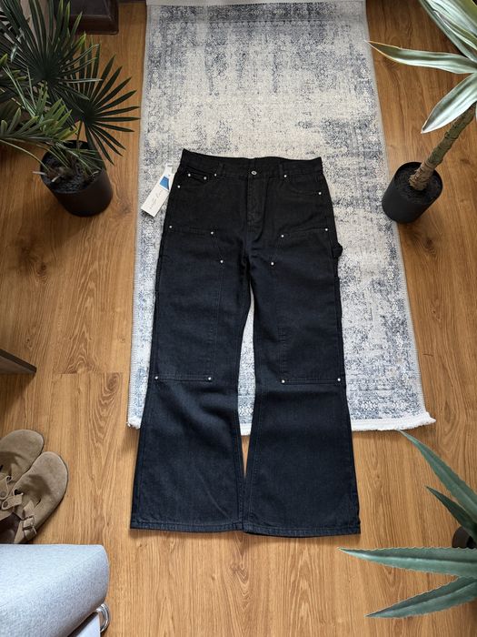 Архівні буткат джинси Archive bootcut double knee jeans raw no faith